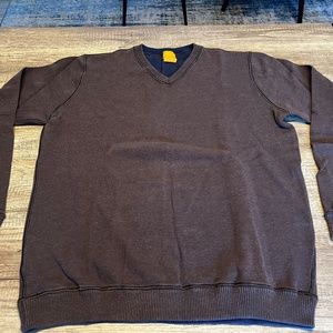 Taylor vintage V neck sweater brown